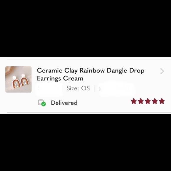 Ceramic Clay Rainbow Dangle Drop Earrings Blk Blue - Picture 6 of 7